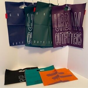 Urban Outfitters Reusable Shopping Bags Assorted Colors set of 7